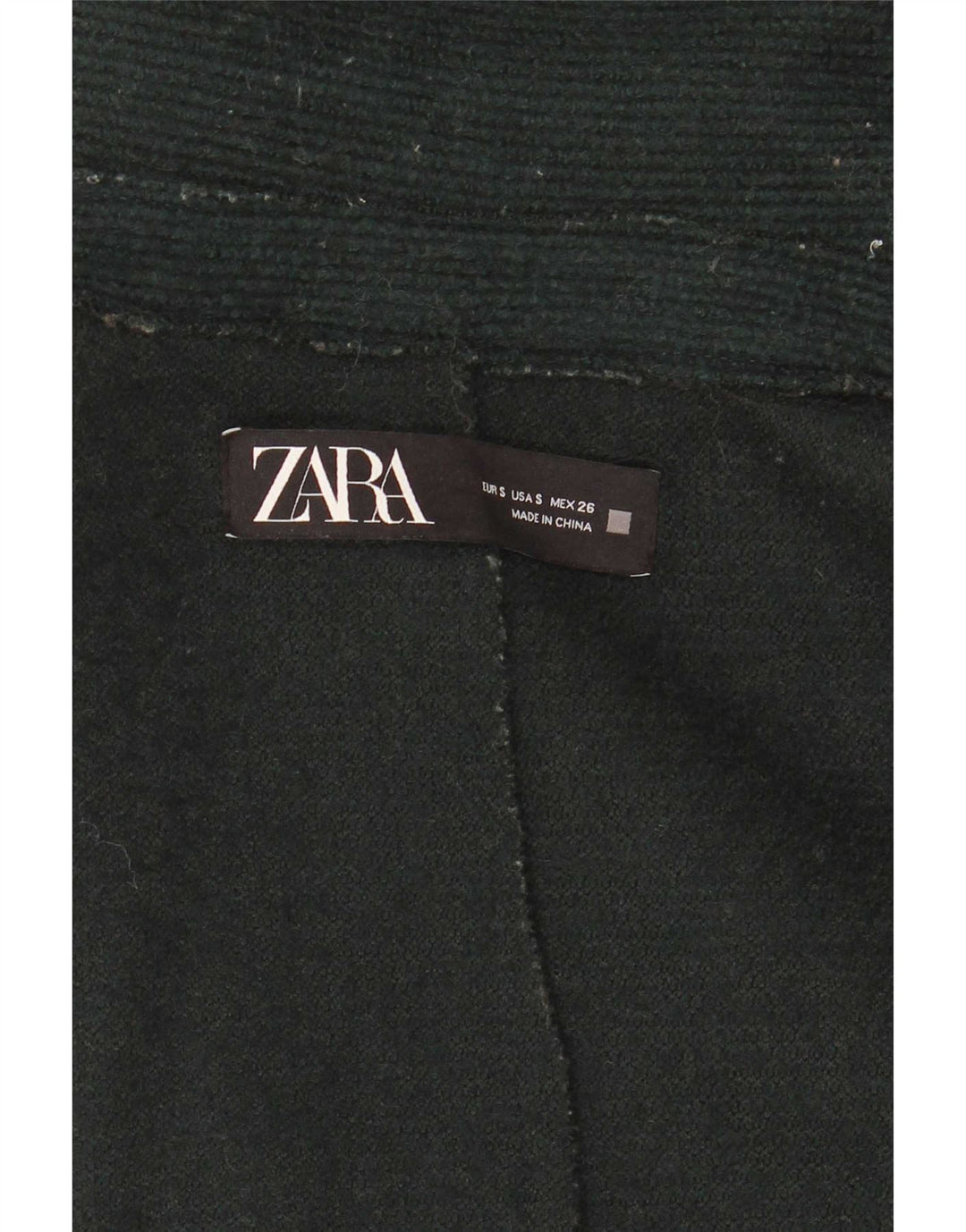 Zara Womens Oversized Double Breasted Coat UK 10 Small Green