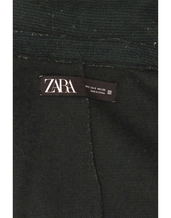 Zara Womens Oversized Double Breasted Coat UK 10 Small Green