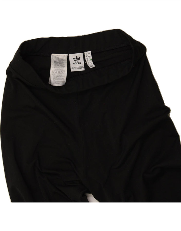 ADIDAS Womens Leggings UK 10 Small Black Vintage Adidas and Second-Hand Adidas from Messina Hembry 