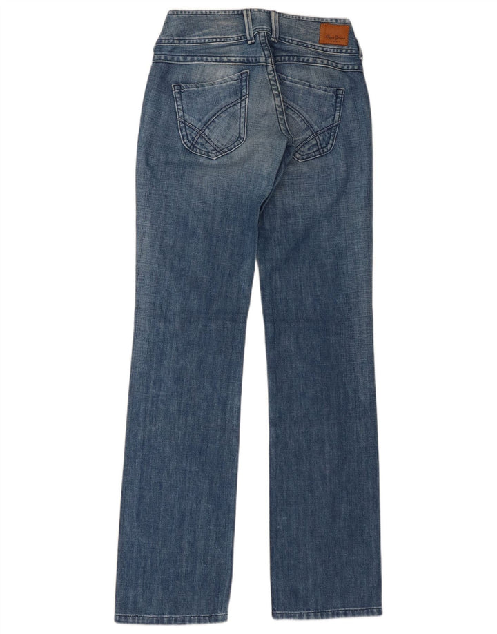 PEPE Jeans Womens Straight W28 L34 Blue Cotton