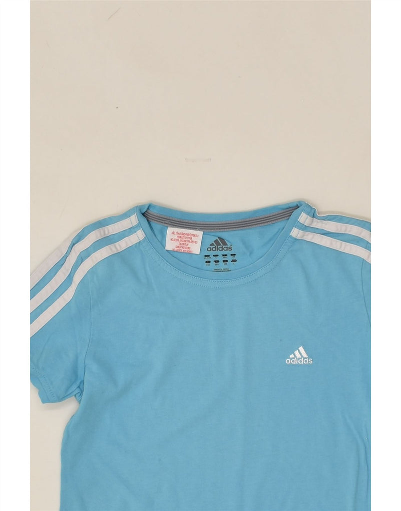 ADIDAS Boys T-Shirt Top 11-12 Years Blue Cotton | Vintage Adidas | Thrift | Second-Hand Adidas | Used Clothing | Messina Hembry 