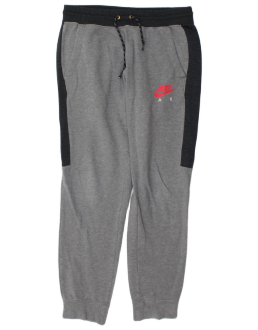 Nike Mens Tracksuit Trousers Joggers Medium Grey Colourblock Cotton