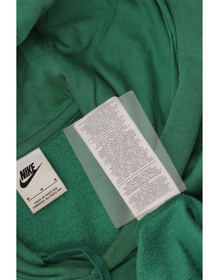 Nike Mens Hoodie Jumper Medium Green Cotton
