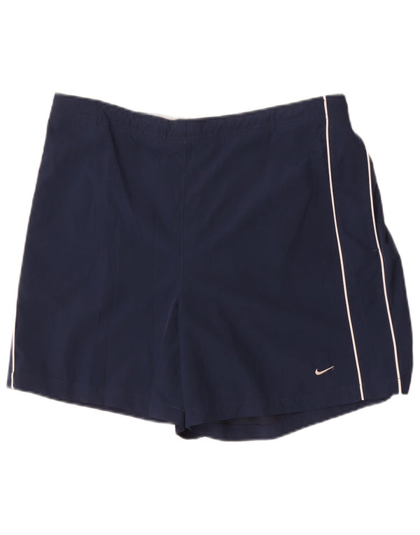 Nike Womens Sport Shorts UK 16/18 XL Navy Blue