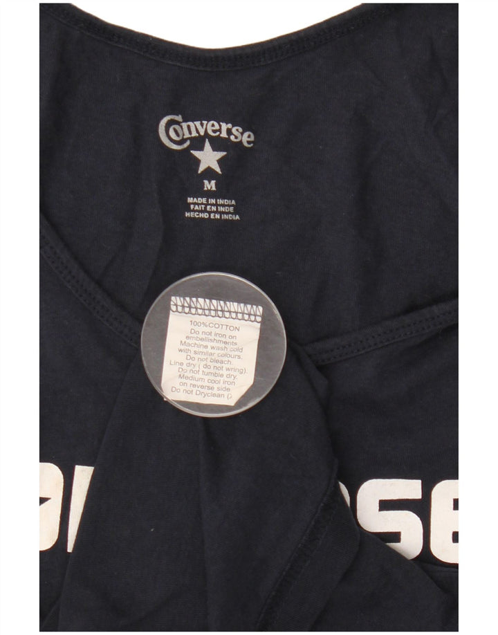 Converse Mens Graphic Vest Top Medium Navy Blue Cotton