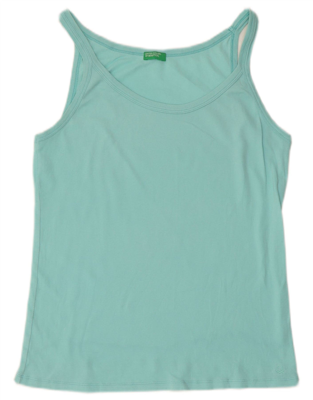 Benetton Womens Cami Top UK 10 Small Turquoise