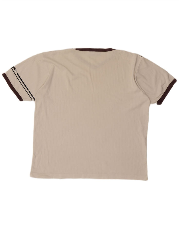 Wrangler Mens T-Shirt Top XL White Colourblock