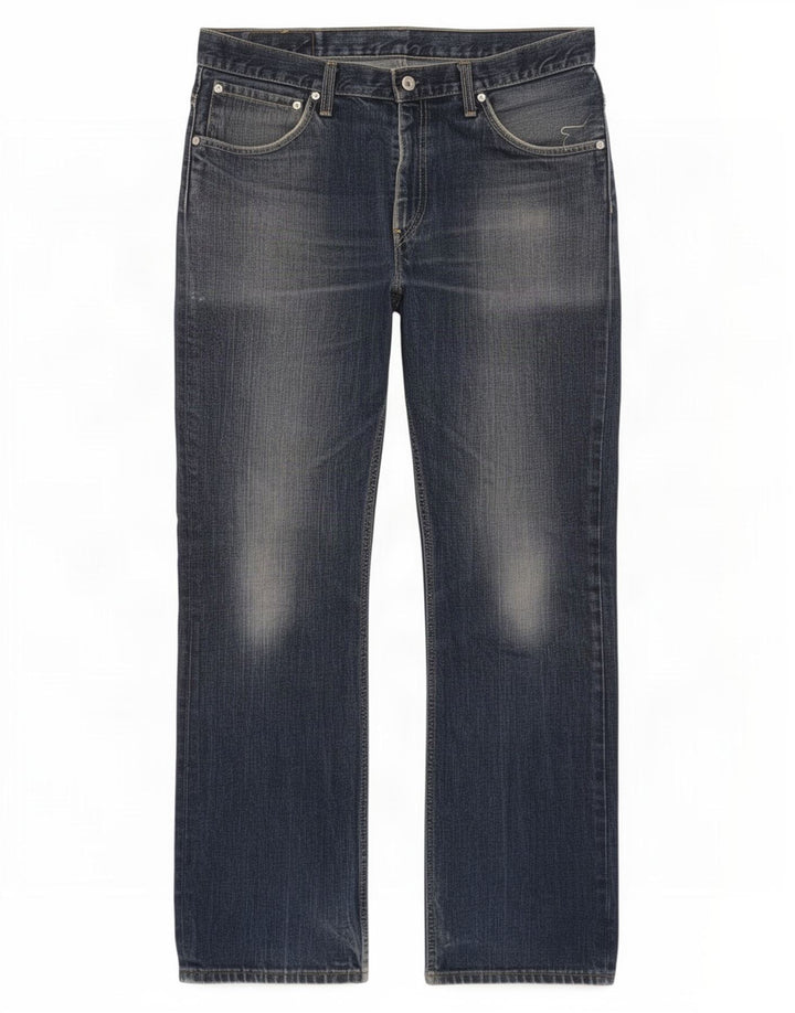 Levi's Mens 507 Bootcut Jeans W34 L34 Blue Cotton