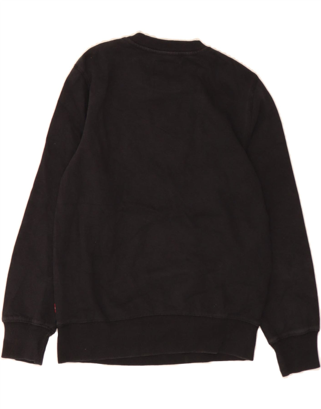LEVI'S Boys Graphic Sweatshirt Jumper 11-12 Years Black Cotton Vintage Levi's and Second-Hand Levi's from Messina Hembry 