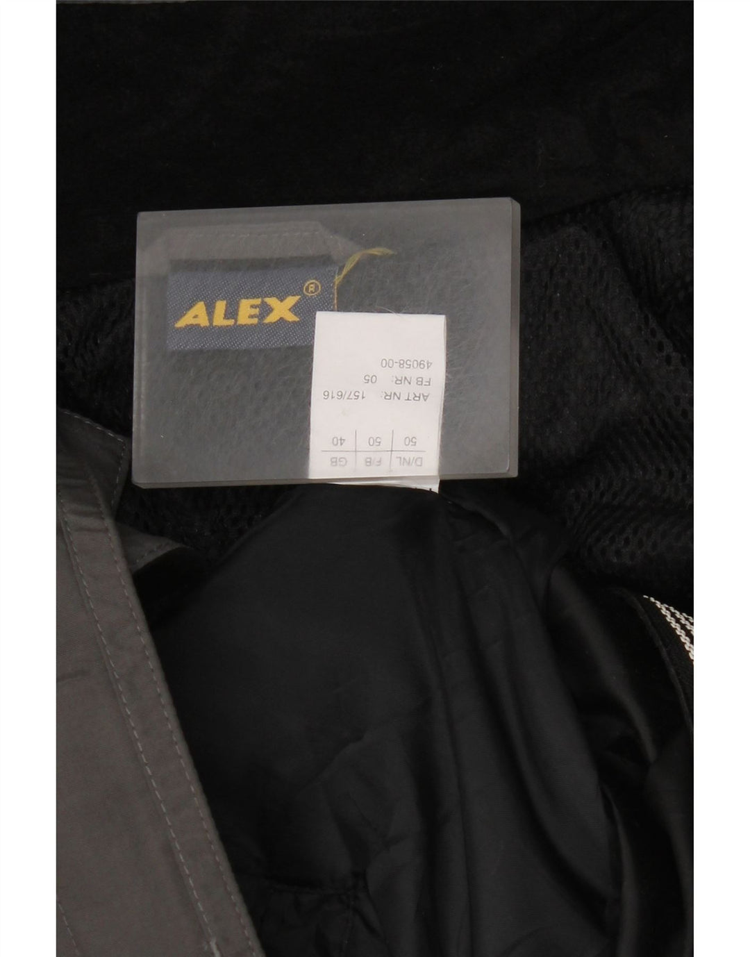 ALEX Womens Hooded Windbreaker Jacket UK 40 Large Grey Colourblock Winter