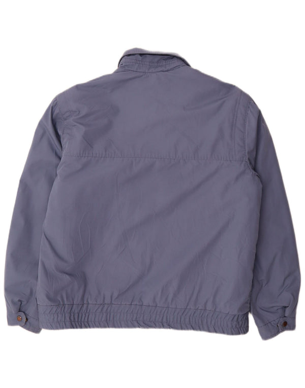 Diolen Mens Sherpa Bomber Jacket IT 52 XL Blue Polyester