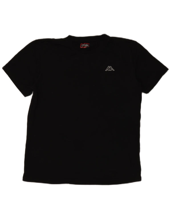 Kappa Womens T-Shirt Top 2XL Black Cotton