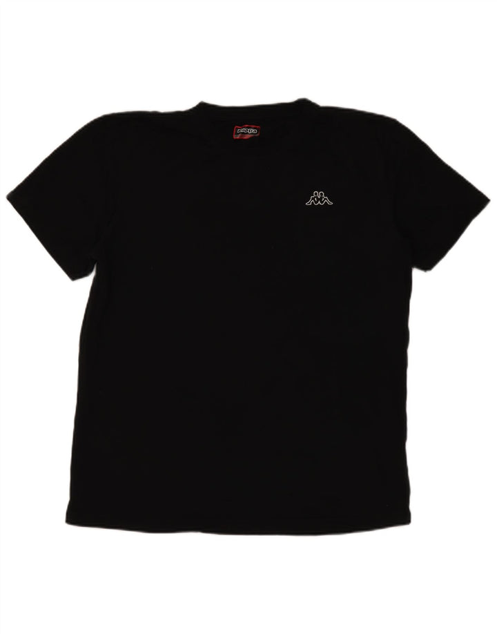 Kappa Womens T-Shirt Top 2XL Black Cotton