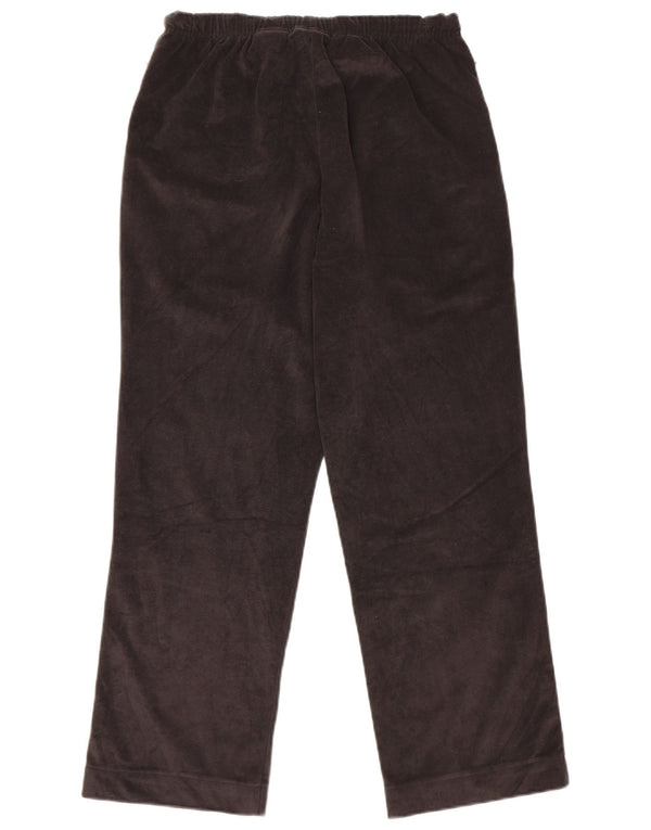 Diadora Womens Velour Tracksuit Trousers UK 10 Small  Grey Polyester