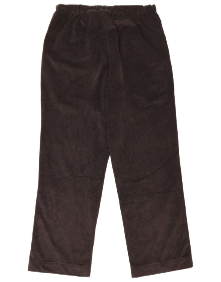 Diadora Womens Velour Tracksuit Trousers UK 10 Small  Grey Polyester