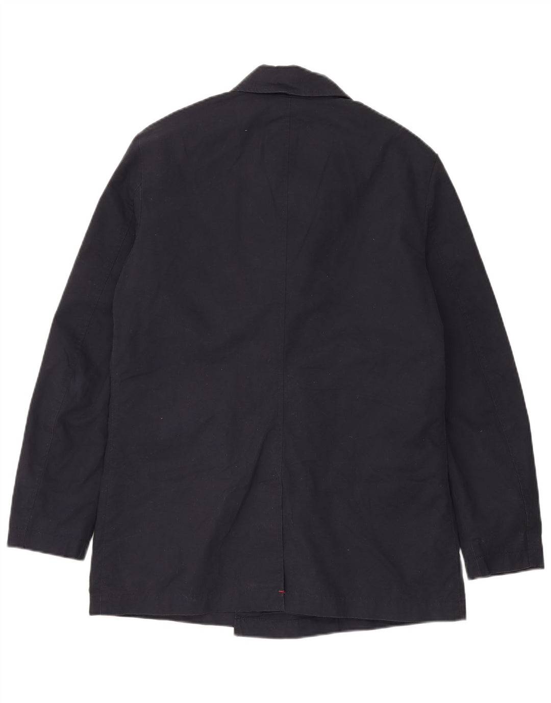 Superdry Mens Pea Coat UK 40 Large Navy Blue Cotton