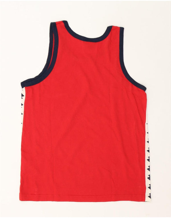 Lotto Boys Graphic T-Shirt Top 15-16 Years Red Colourblock Cotton