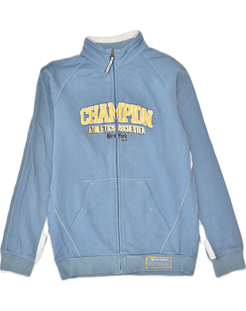 CHAMPION Boys Graphic Tracksuit Top Jacket 11-12 Years Large Blue Cotton | Vintage | Thrift | Second-Hand | Used Clothing | Messina Hembry 