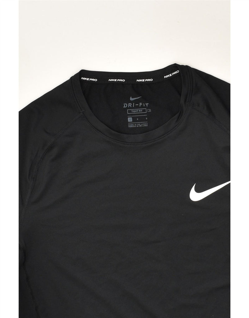 NIKE Womens Tight Fit T-Shirt Top UK 14 Large Black Polyester Vintage Nike and Second-Hand Nike from Messina Hembry 