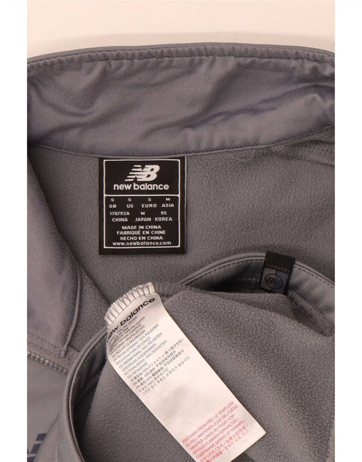 New Balance Mens Ireland Pullover Tracksuit Top Small Grey Colourblock
