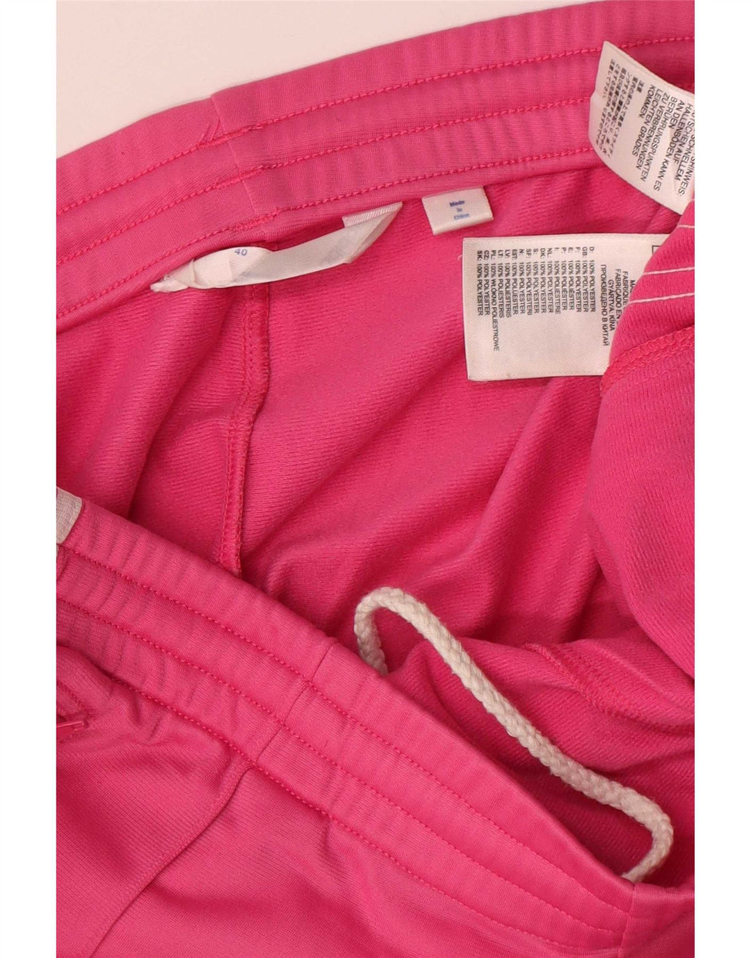 Adidas Womens Tracksuit Trousers EU 40 Medium Pink Polyester