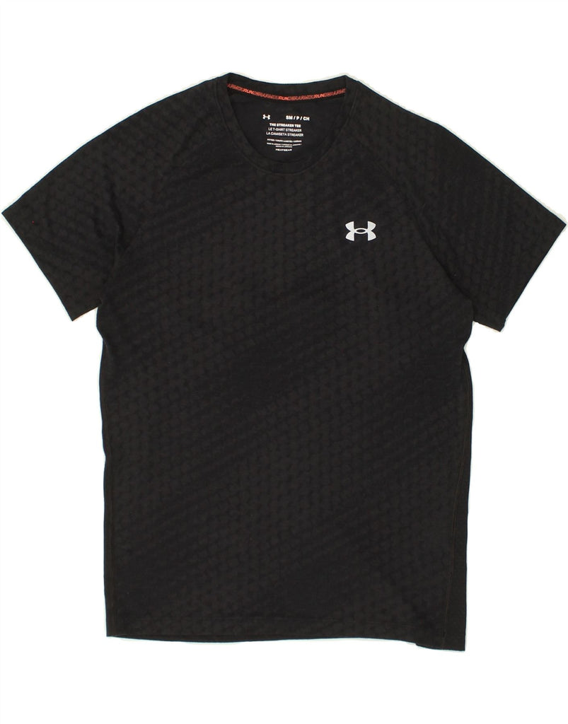 UNDER ARMOUR Mens Heat Gear Graphic T-Shirt Top Small Black | Vintage Under Armour | Thrift | Second-Hand Under Armour | Used Clothing | Messina Hembry 