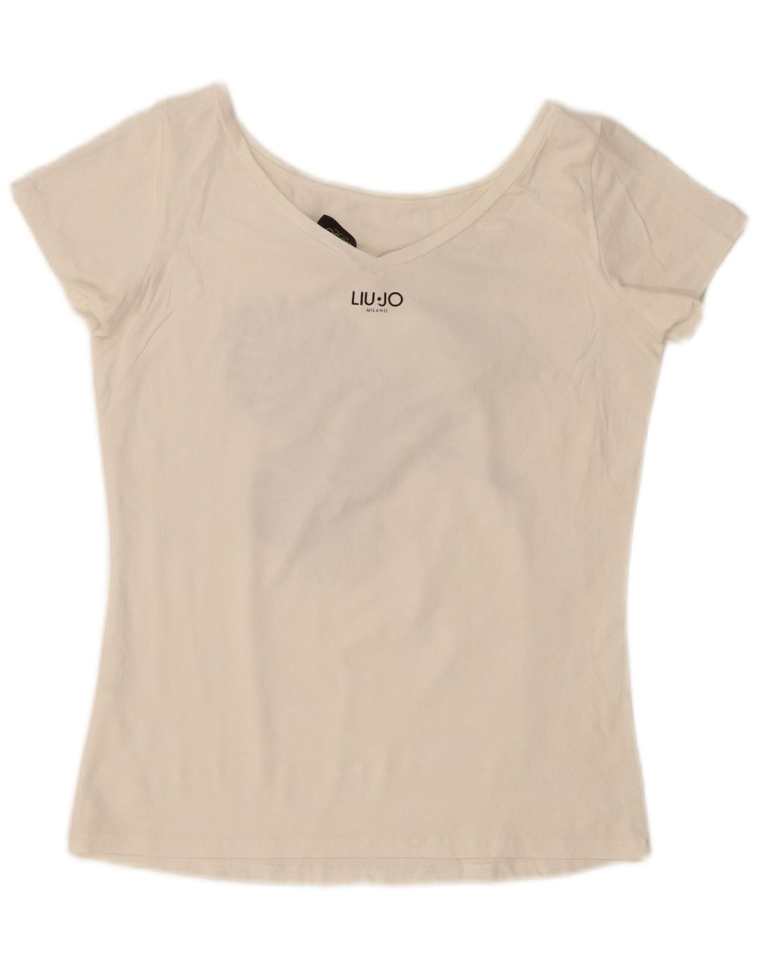 Liu Jo Womens Graphic T-Shirt Top UK 14 Medium White