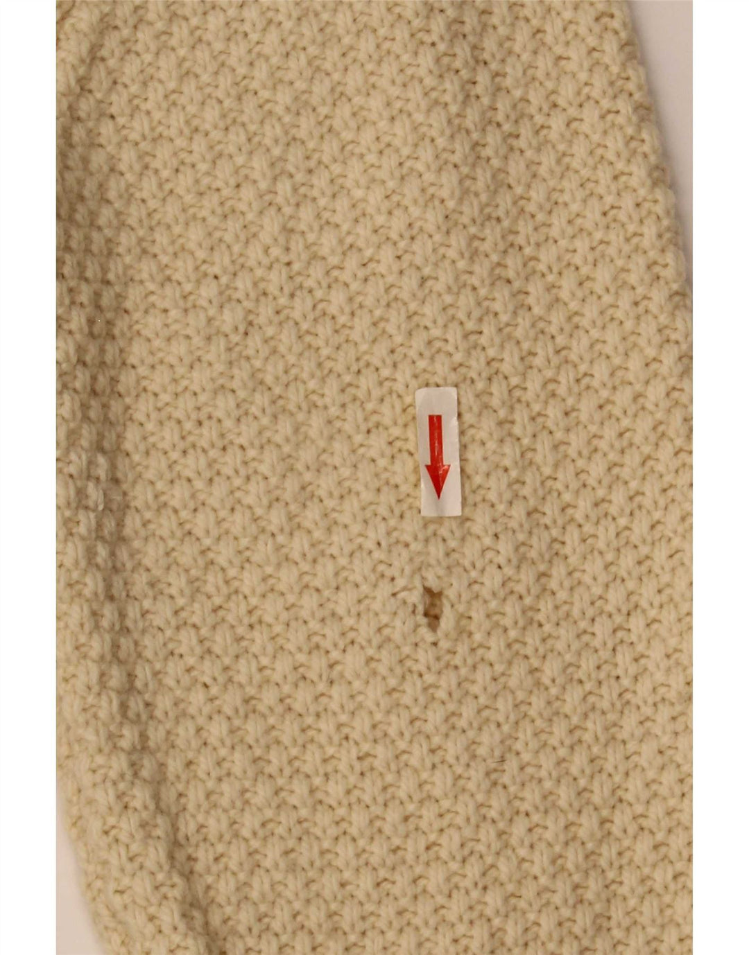 Marks & Spencer Mens Crew Neck Jumper Sweater Large Beige Lambswool