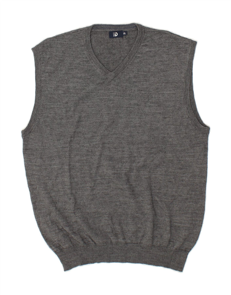 DACK'S Womens Vest Tank Top UK 20 2XL Grey Wool Vintage Dack's and Second-Hand Dack's from Messina Hembry 