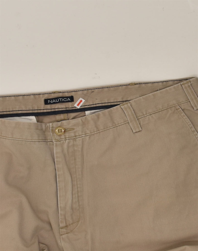 NAUTICA Mens Straight Chino Trousers W40 L30 Brown Cotton | Vintage Nautica | Thrift | Second-Hand Nautica | Used Clothing | Messina Hembry 