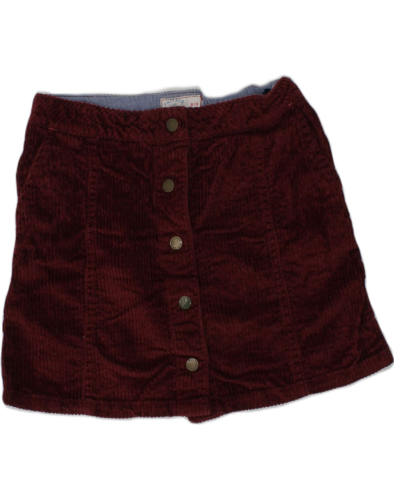 FAT FACE Girls Mini Corduroy Skirt 8-9 Years W24 Maroon Cotton | Vintage Fat Face | Thrift | Second-Hand Fat Face | Used Clothing | Messina Hembry 