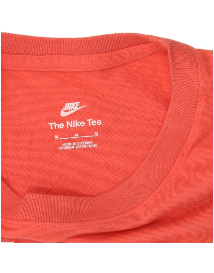 Nike Womens Graphic T-Shirt Top UK 14 Medium Orange
