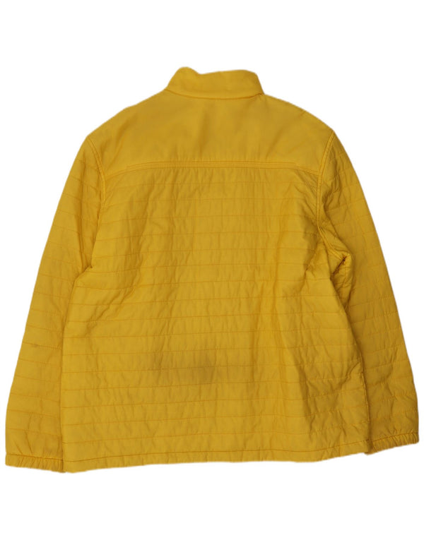Timberland Mens Padded Jacket UK 46 3XL Yellow Nylon