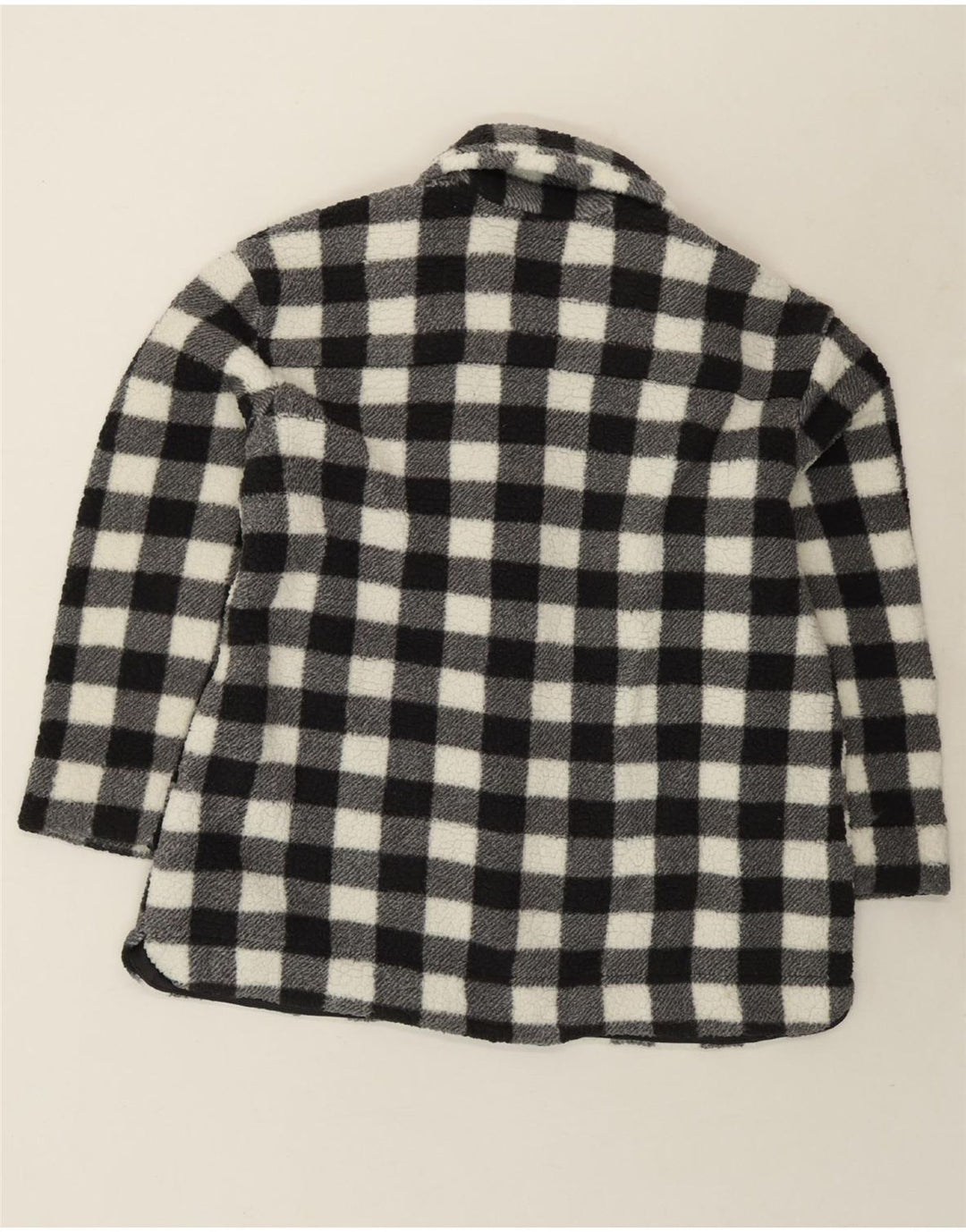 LEE Womens Fleece Bomber Jacket UK 16 XL Black Check Polyester Vintage Lee and Second-Hand Lee from Messina Hembry 