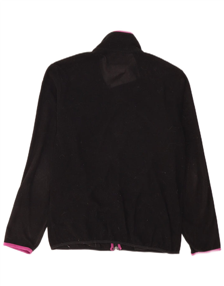 Kappa Womens Fleece Jacket UK 20 2XL Black Polyester