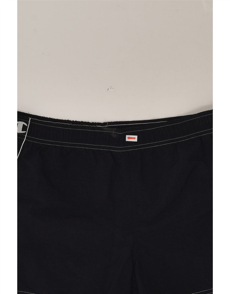 CHAMPION Mens Sport Shorts XS Black Polyamide | Vintage Champion | Thrift | Second-Hand Champion | Used Clothing | Messina Hembry 