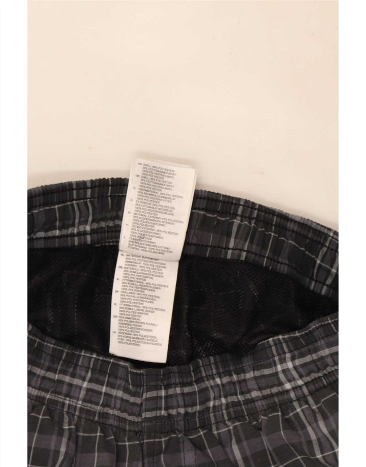Adidas Mens Sport Shorts XS Grey Check Polyester