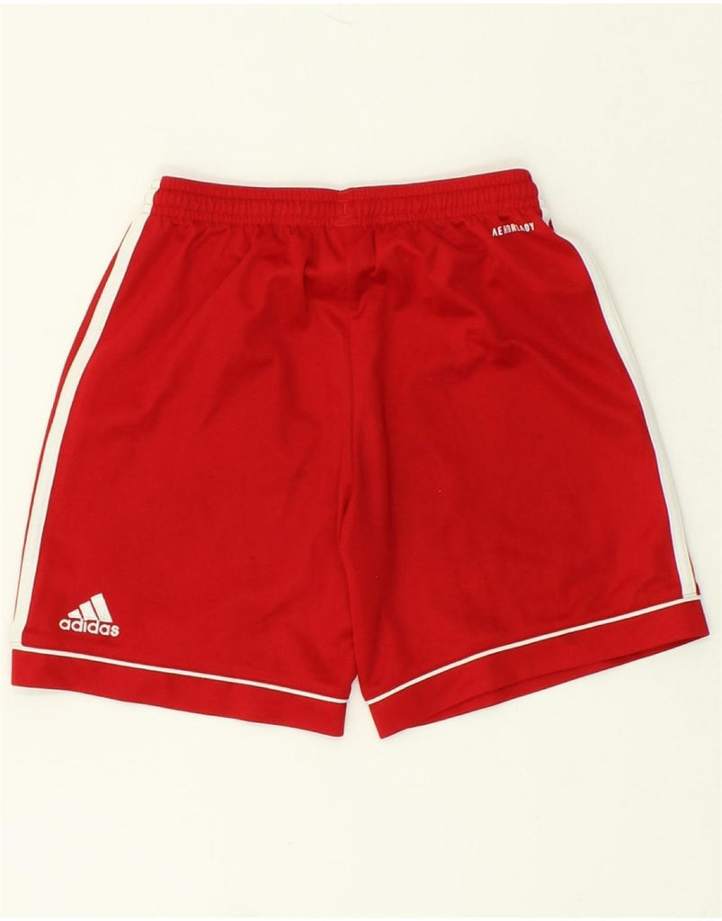 ADIDAS Boys Aeroready Sport Shorts 11-12 Years Red Polyester Vintage Adidas and Second-Hand Adidas from Messina Hembry 