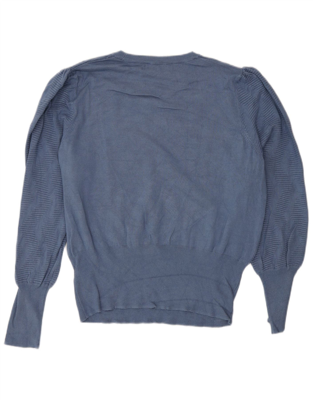 Marks & Spencer Womens Crew Neck Jumper Sweater UK 16 Large Blue