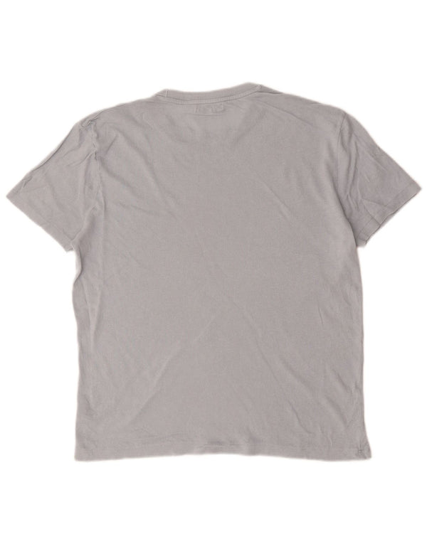 Zara Mens T-Shirt Top Medium Grey Cotton