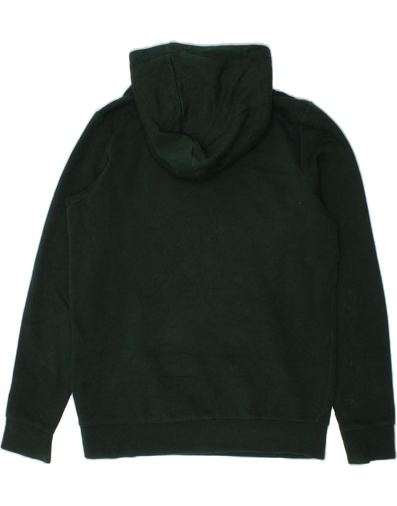 JACK & JONES Boys Graphic Hoodie Jumper 11-12 Years Green Cotton Vintage Jack & Jones and Second-Hand Jack & Jones from Messina Hembry 