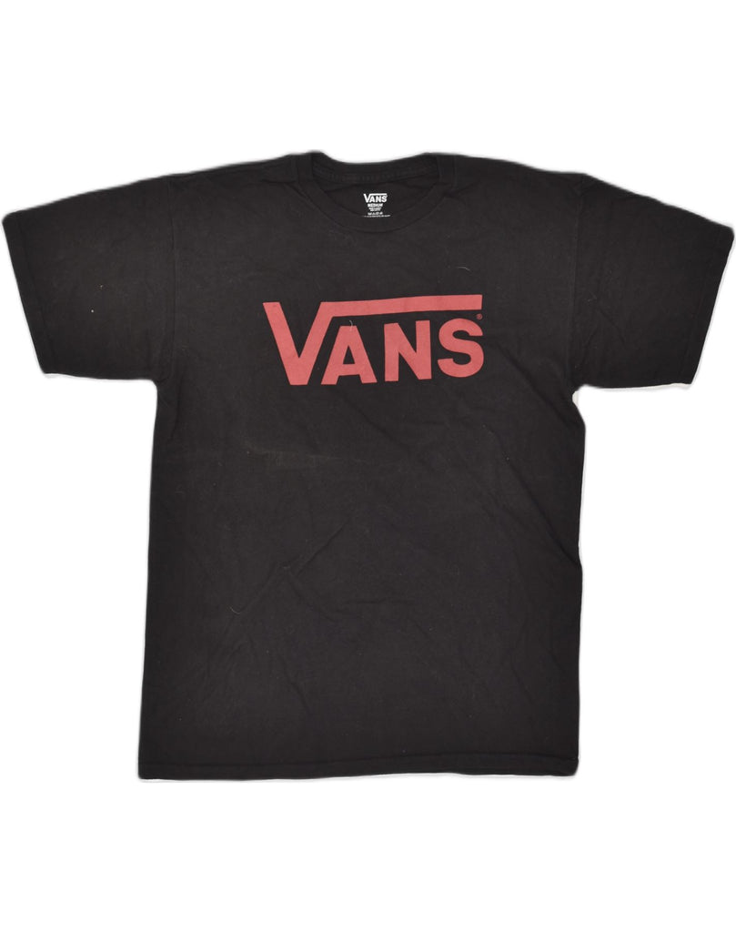 VANS Mens Graphic T-Shirt Top Medium Black Cotton | Vintage Vans | Thrift | Second-Hand Vans | Used Clothing | Messina Hembry 