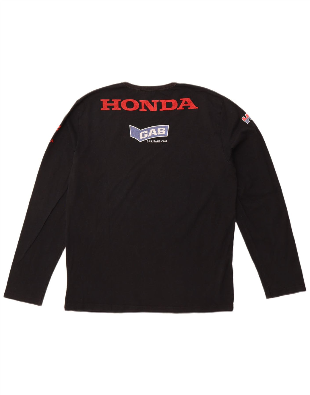 GAS Mens Honda Racing Graphic Top Long Sleeve Medium Black
