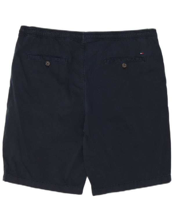 TOMMY HILFIGER Mens Chino Shorts W36 Large  Navy Blue Cotton