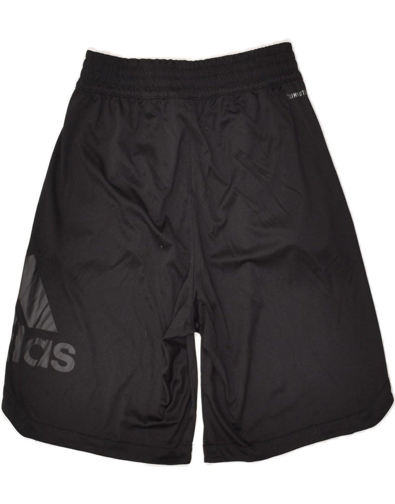 ADIDAS Mens Graphic Sport Shorts Small Black Polyester | Vintage Adidas | Thrift | Second-Hand Adidas | Used Clothing | Messina Hembry 