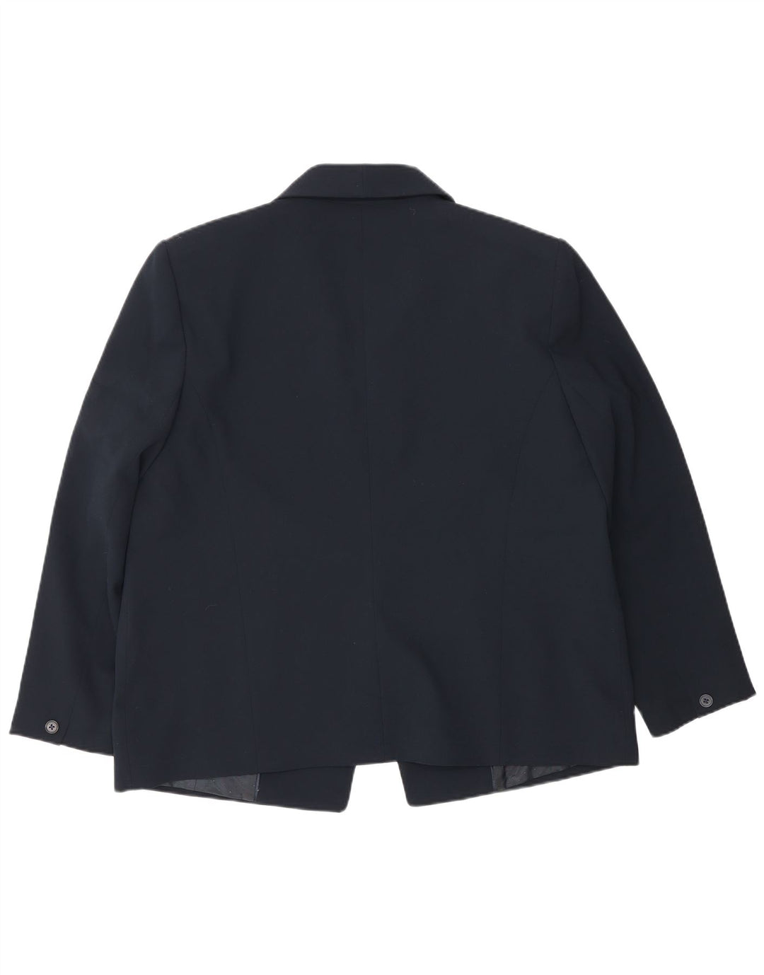 John Lewis Womens 1 Button Blazer Jacket UK 18 XL  Navy Blue Polyester