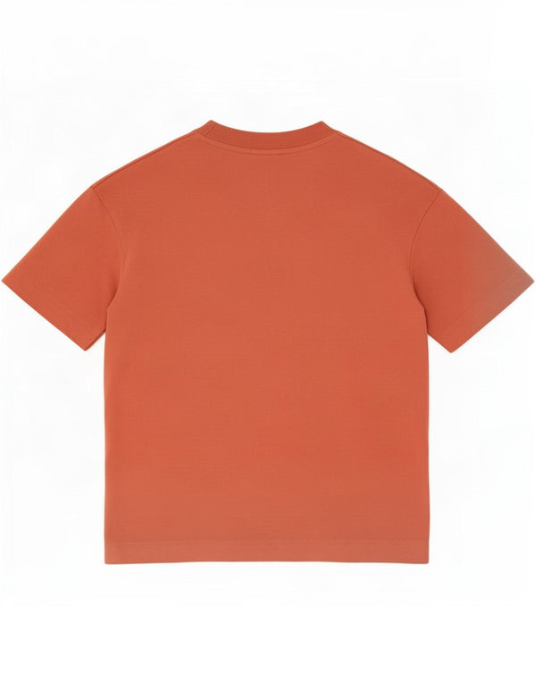 Zara Mens T-Shirt Top Medium Orange Cotton