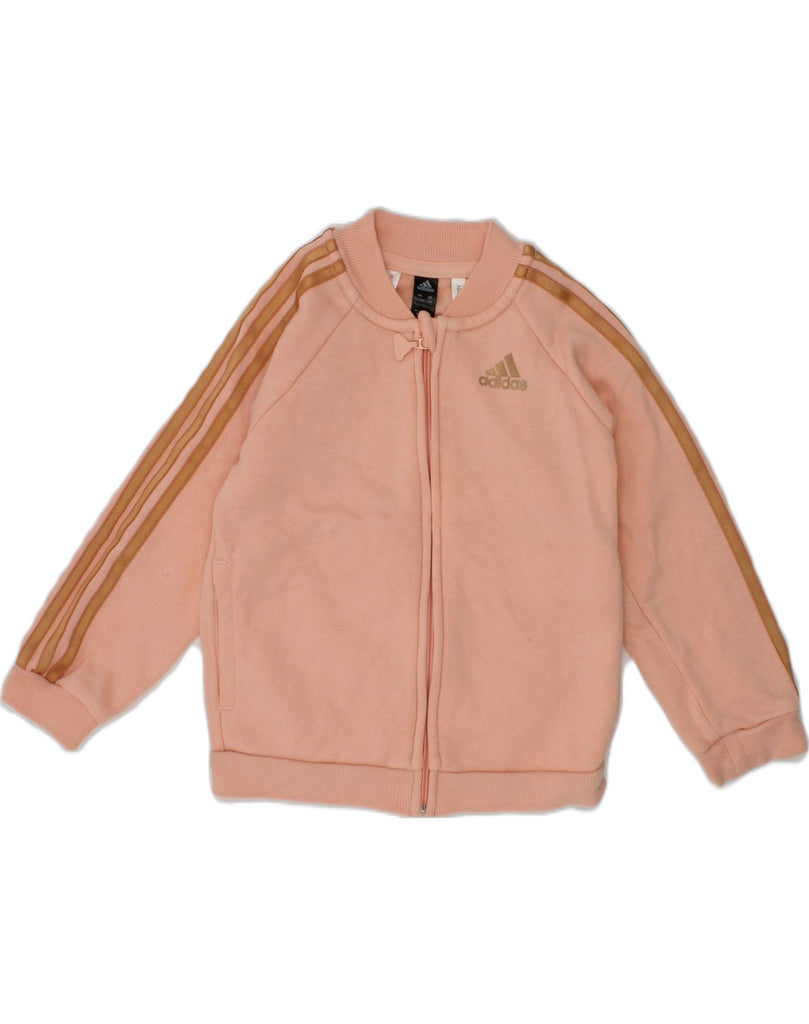 ADIDAS Baby Girls Tracksuit Top 12-18 Months Pink Cotton | Vintage Adidas | Thrift | Second-Hand Adidas | Used Clothing | Messina Hembry 