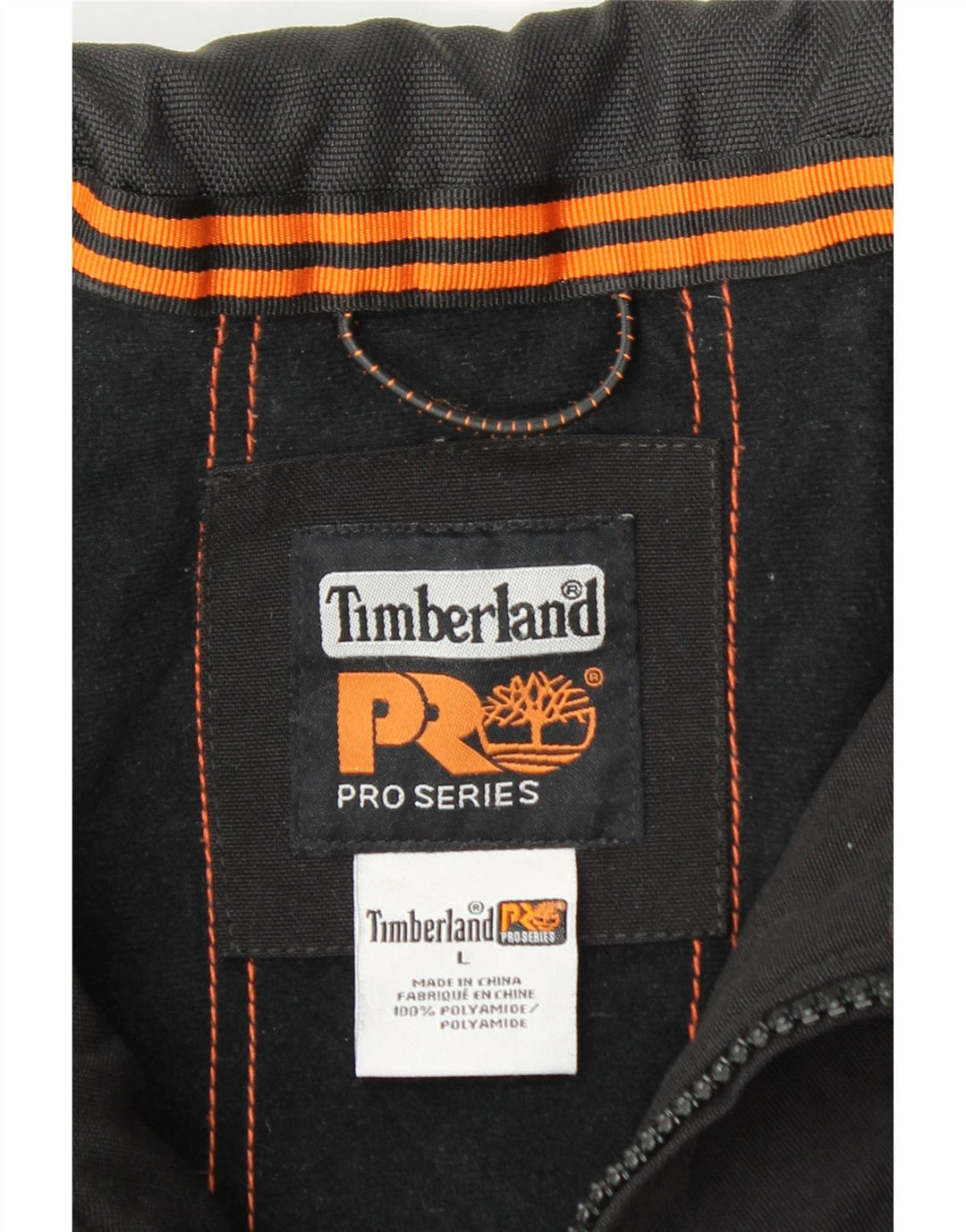 Timberland Mens Windbreaker Jacket UK 40 Large Black Colourblock Polyester