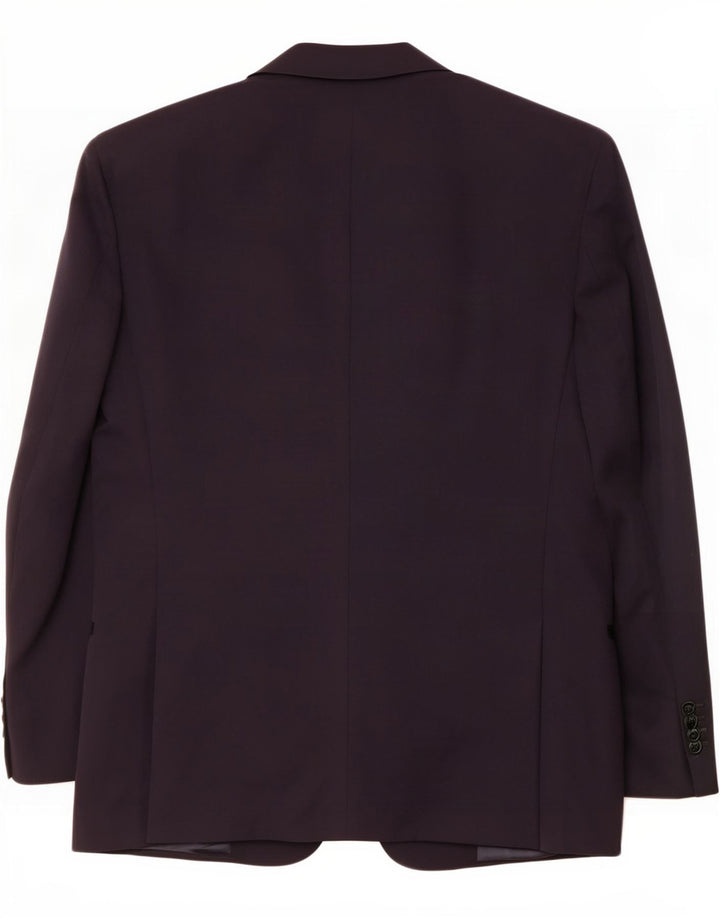 Paul & Shark Mens Double Breasted Blazer Jacket UK 36 Small Navy Blue Wool